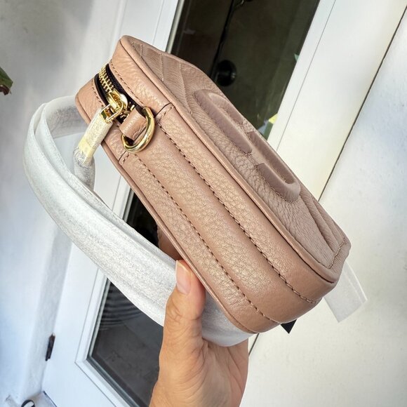 Marc Jacobs THE MOTO SHOT CROSSBODY PHONE CASE S163L01RE21 Dusty Beige - Picture 6 of 13